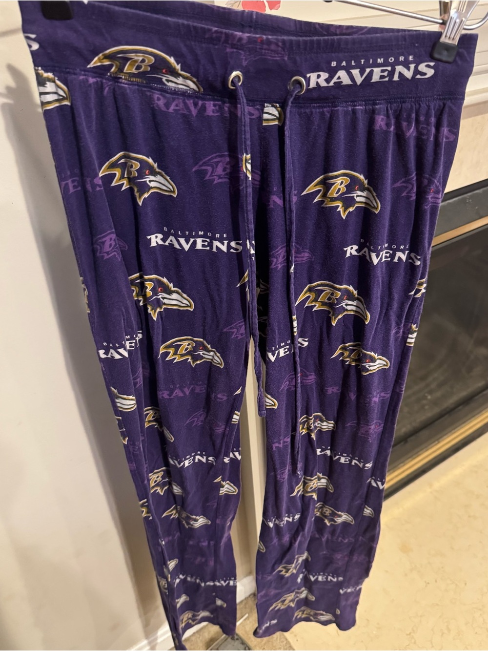NFL Team Apparel Baltimore Ravens adult PJ pants, purple, small